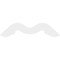 Ekena Millwork Pitch Midway Architectural Grade PVC Gable Pediment, 48"W x 22"H x 1"P (11/12) GPP048X022X100MID - alternate 2